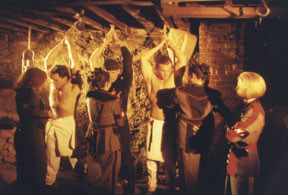 The Martians locked up several sailors in their basement for stud service.