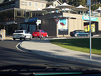 Heading home, coming out of the carpark at Lorne