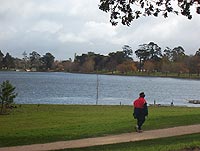 Overcast weather at Lake Wendouree