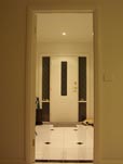 Looking towards the front door at the  entry foyer