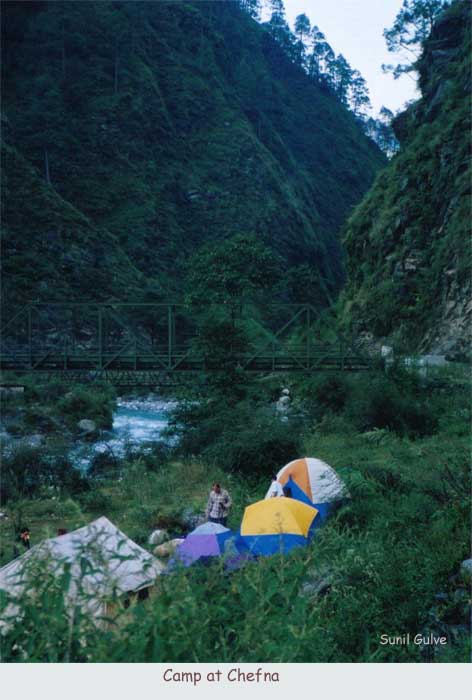 Camp at Chefna