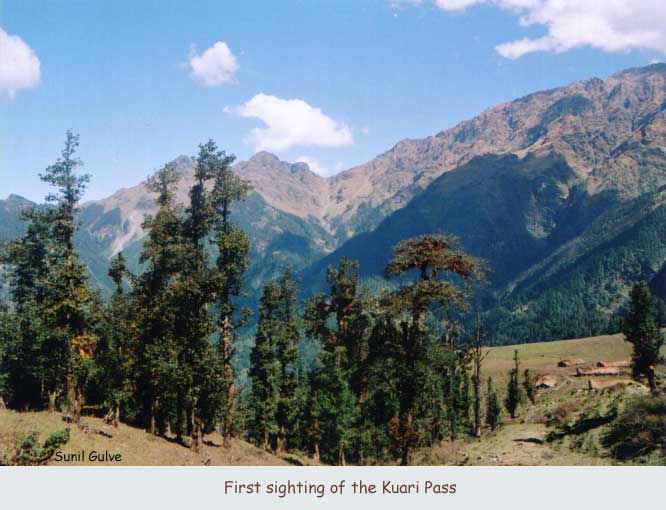 First Sighting of the Kuari Pass