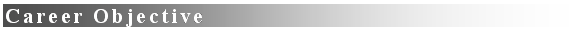 Text Box: Career Objective