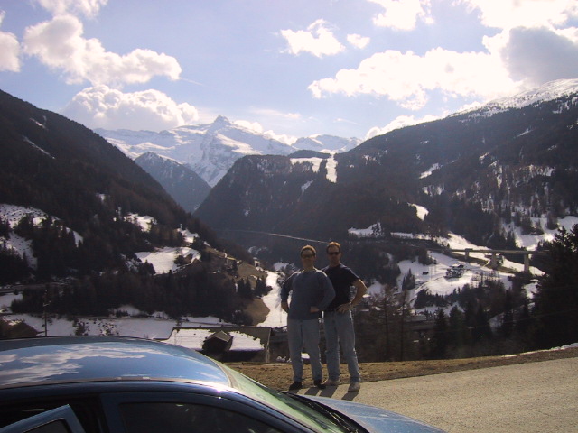 On the way to the first lunch stop.