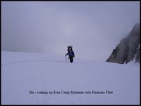 Coming up onto Emmons Flats