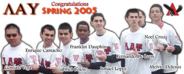 Beta Chapter, Gamma Chapter and UWW Colony Founding Hermanos
