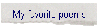 My favorite poems