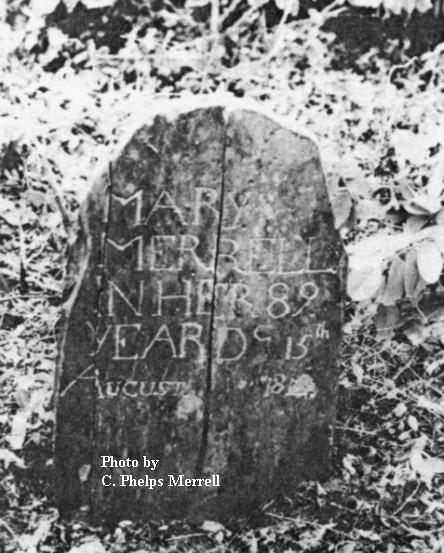 Grave of Mary (Cornell) Merrell