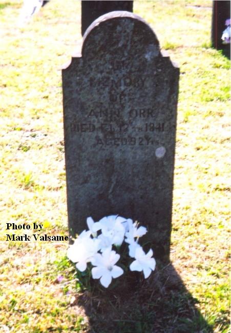 Ann (Hogshead) Orr grave