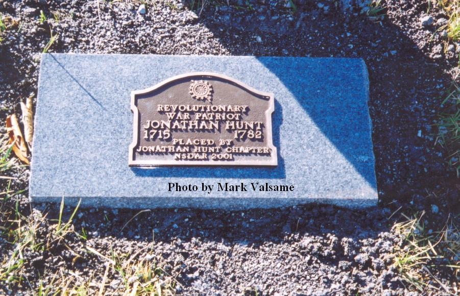 NSDAR Marker for Jonathan Hunt