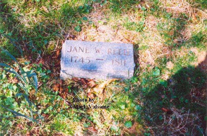 Jane Whitaker Reed's grave