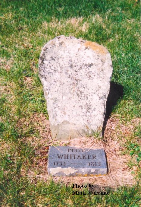 Peter Whitaker's grave