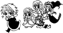 Gackto y las suiyou: Ruri, Maria, Eriru e Izuuru  (Mermaid Melody Pichi Pichi Pitch)