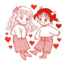 Happy Valentine's Day!! (Miki y Meiko en sd de Marmalade Boy)