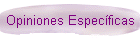 Opiniones Especficas