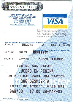 EN EL TEATRO SAN RAFAEL,DE MXICO D.F. VISITA AQU LA PGINA OFICIAL