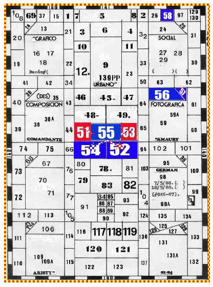 Plano Guia sealando ventanas 56-57-58