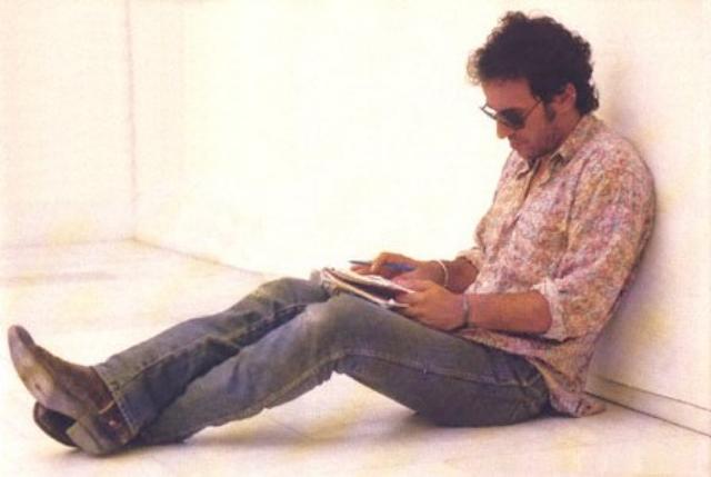 ... which song's he writing? ...