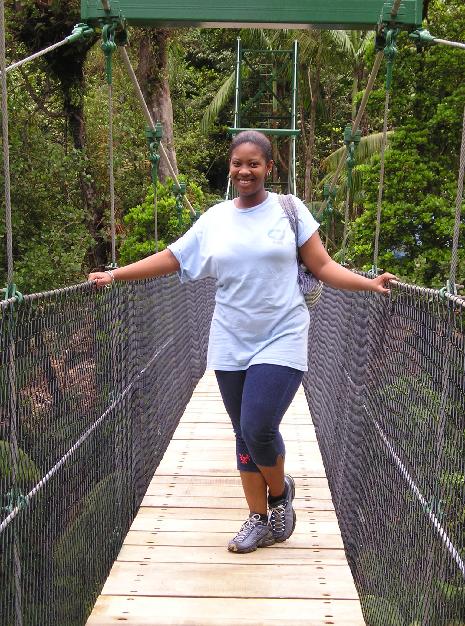 Michelle on bridge