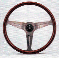 NARDI CLASSIC POLISHED WOOD/GLOSSY STEERING WHEEL 330mm