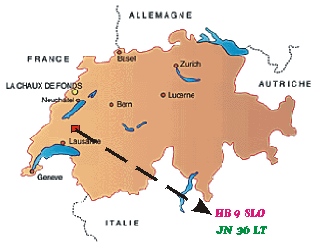 Swiss map