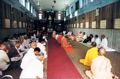 The satsang hall