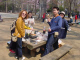 BBQ under the sakura trees