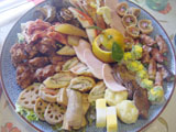 Huge amounts of delicious food
