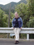 Taking a bentou break in the Kagoshima mountains