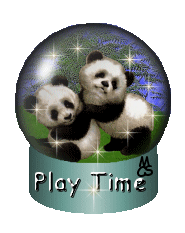 animated panda bear globe