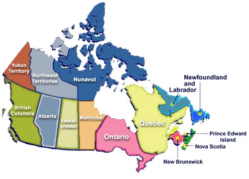 Map of Canada