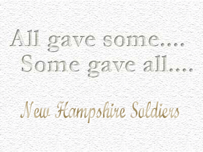 All gave Some Some Gave All NH Soldiers