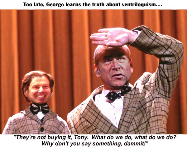 Wise man say man need words if puppet to speak