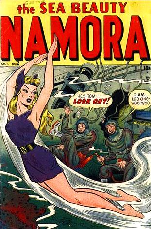 Namora's ankle wings were later retconned away.
