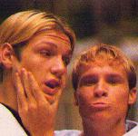Nick: what are you doing brian? Brian: Smile for the camera Nick! Nick: what camera??