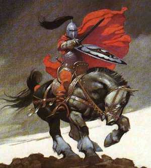 Winston charging into battle
