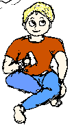Small blonde boy