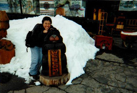 nina and the bear.