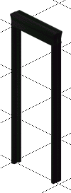 Black Door Frame