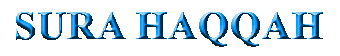 SURA HAQQAH