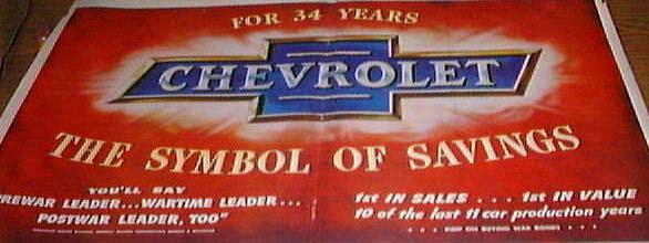 1953 Chevrolet Ad Banner