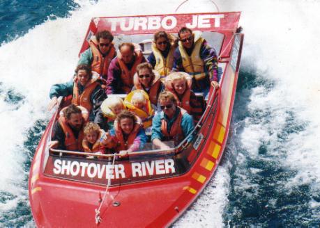 Shot over jet boat ride 