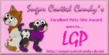 Lavender Garden Petz has earned a Best Petz Site award!
