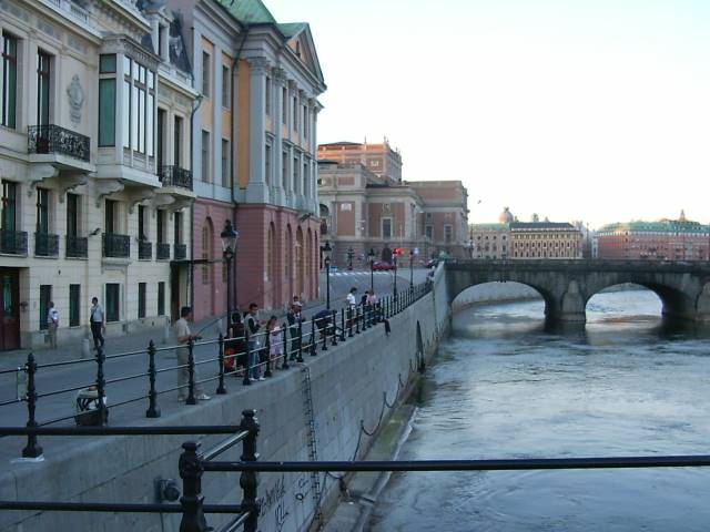 Fishing at Gamla Stan