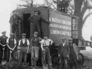Road maintenance, 1930's