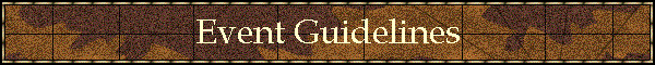 Event Guidelines