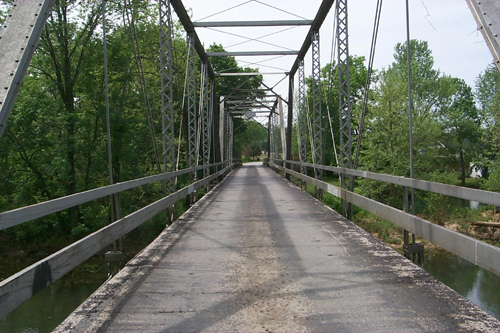 An Old Iron Bridge in Ozark, Missouri