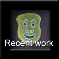 Snapshots of recent work, drawings, paintings and pottery.
