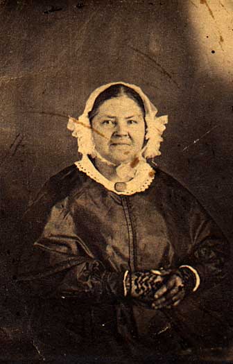 Mrs. Christiana McDonald Dodge, later in life. 
(Credit: Wisconsin Historical Society image WHi (x3) 29352.)