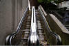 These outdoor escalators were used to reach the pedestrian subway under the busy junction